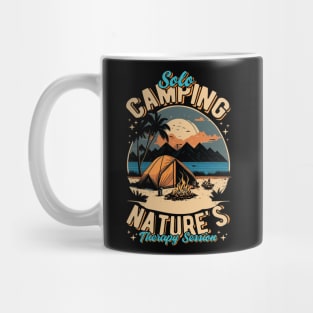 Solo Camping Nature's Therapy Session Mug